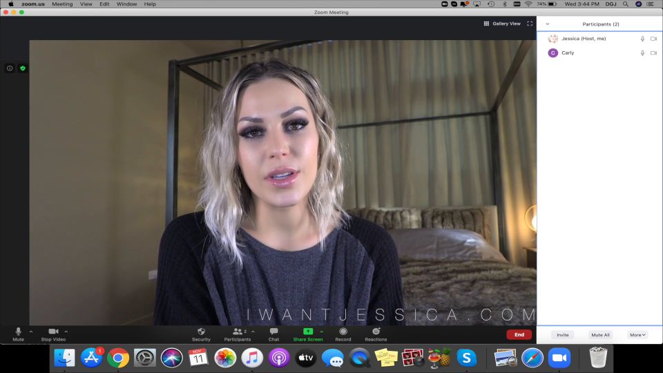 Divine Goddess Jessica - Humiliating Zoom Call - Watch Online