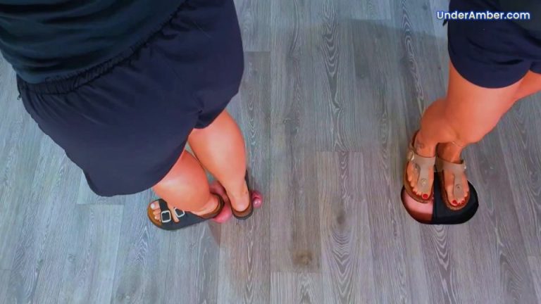UNDER AMBER - Amber X and Miss Lucy 198. Stomping Your Cock - Balls In Our Dusty Old Birkenstocks - Watch Online