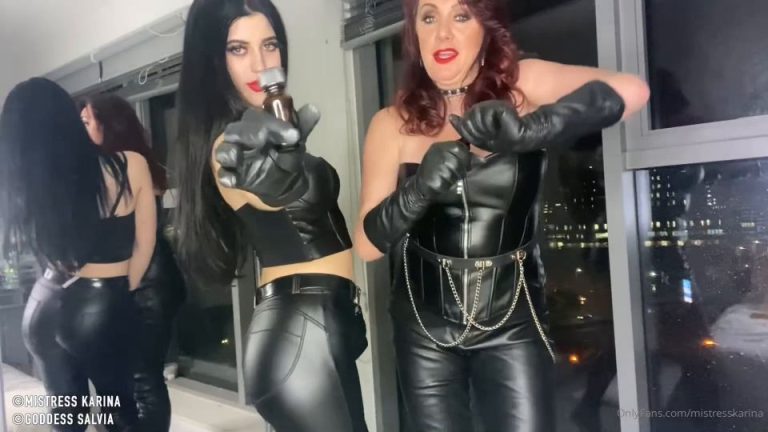 Mistress Karina - Full 10 Min Leather Goddesses Poppers Int.ox - Watch Online