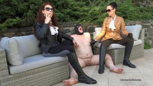 Queens of Kink - Fetish Liza and Lady Renee - Double Cigar Ashtray Slave - Watch Online