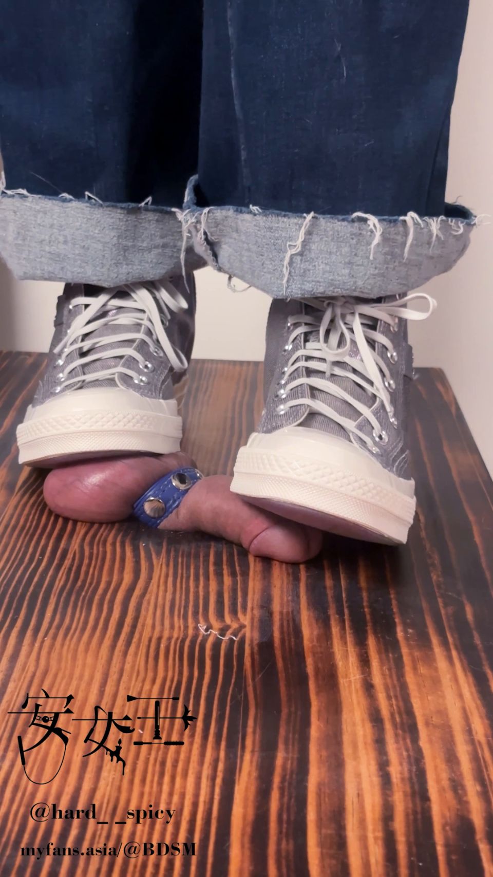 Mistress Ann - Squatting Down On Your Balls With Converse - Watch Online