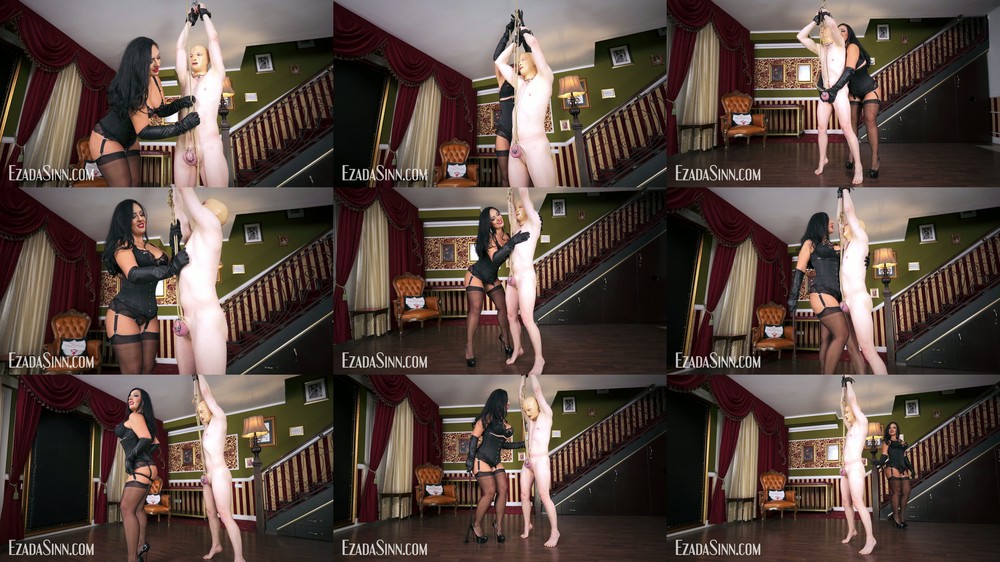 MIstress Ezada Sinn - Predicament bondage tease - chastity tease and denial and whipping by Matriarch Ezada Sinn