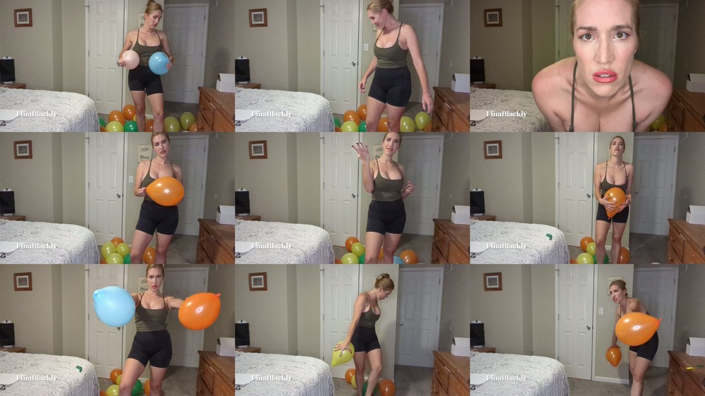 LinaBlackly - Auntie Pops You Balloons on her Tits