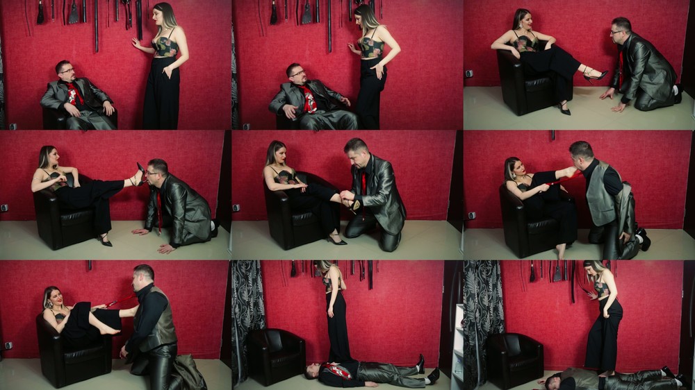 NoirQueenie - From Boss To Slave Blackmail and Feet Worship Angle 1