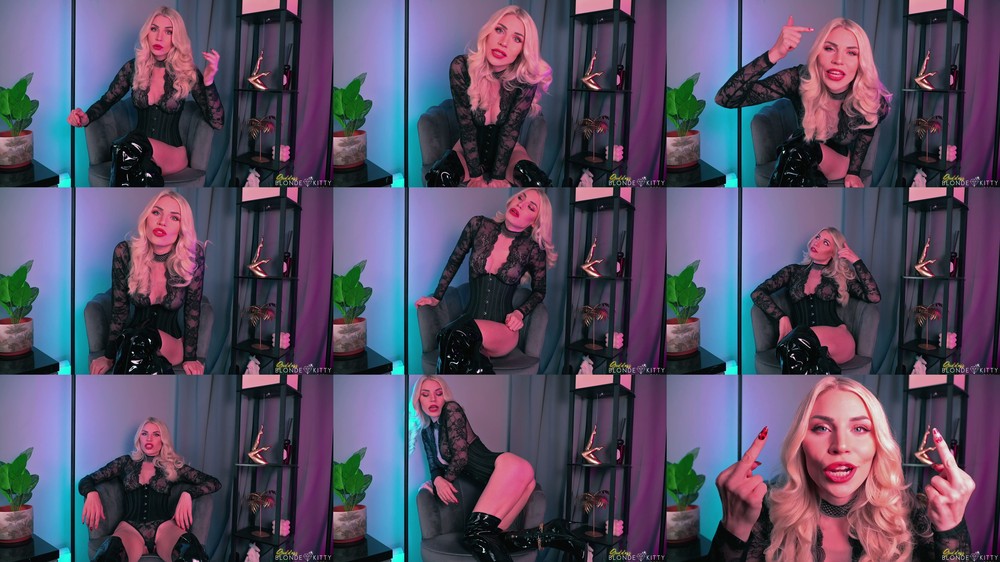 Goddess Blonde Kitty - Tranny Tits and Man Bits