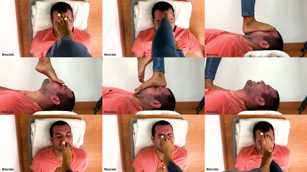 Mistress Enola Fetish - Nose And Face Flattening - Hard Trampling Slave Face