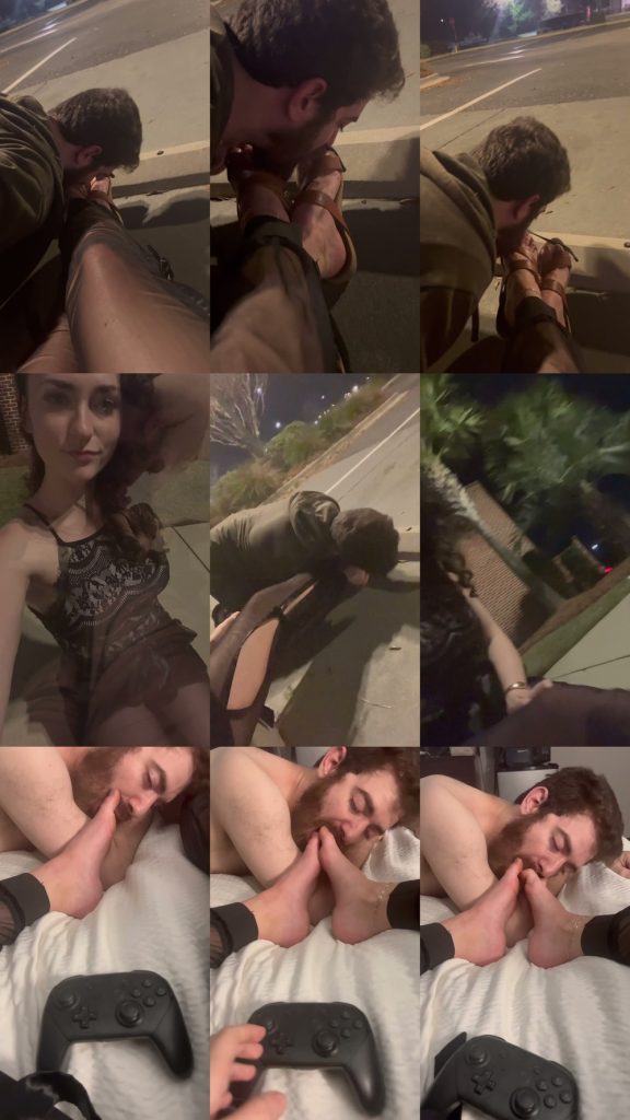 Dani Divinity - Allowed subby to worship my feet in the lot after a night of drinking I wonder what