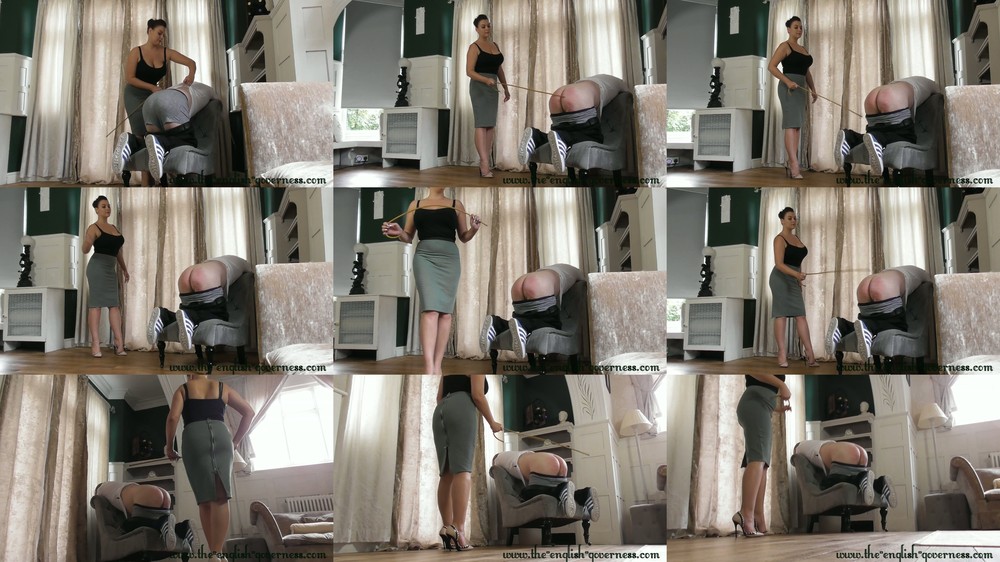 The English Governess - Miss Hendrix delivers a caning to remember