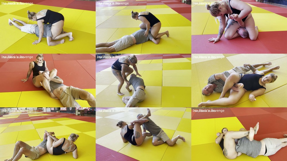 Ina Blacks Revenge - Gabi Uses Her Toy Boy To Practice Holds