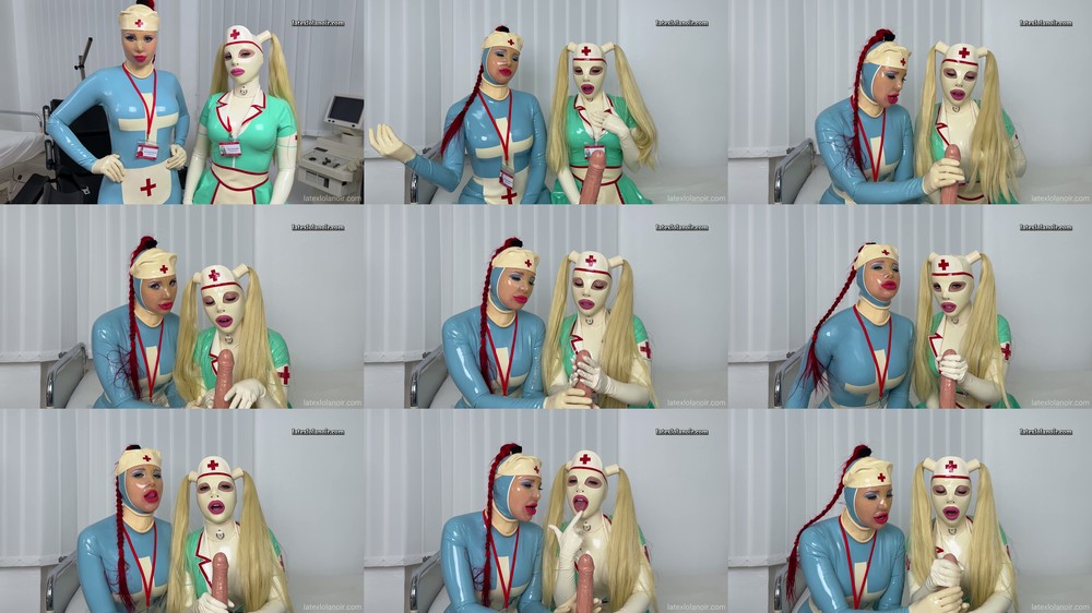 Latex Lola Noir - Church Of Kink - Cock Worship By Two Latex Nurses