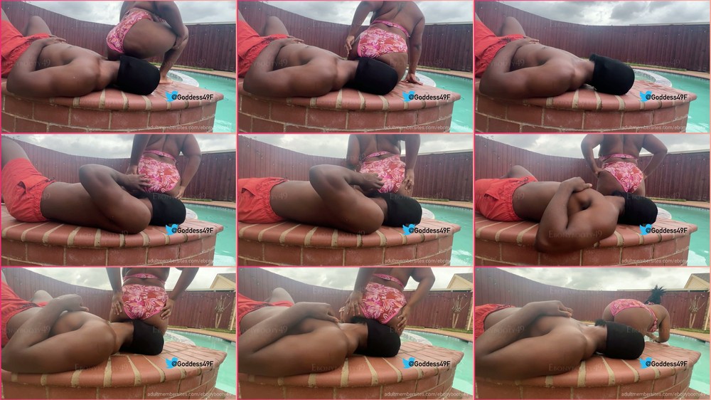 Ebonybooty49 - Pool Day Face Farts