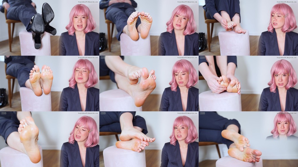 PurpleHazeTV - After Work Foot Fetish and Edging