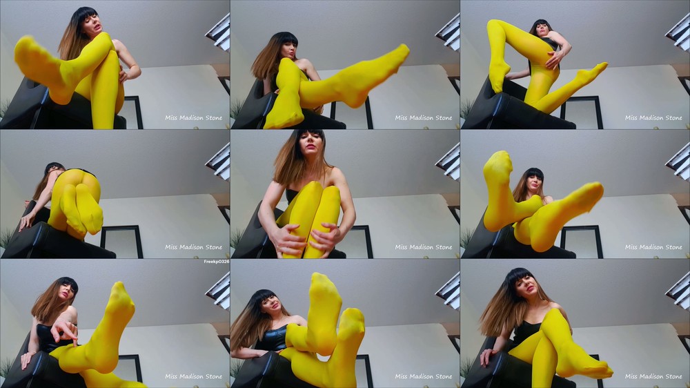 Miss Madison - Nylon Stockings Foot Slave Training