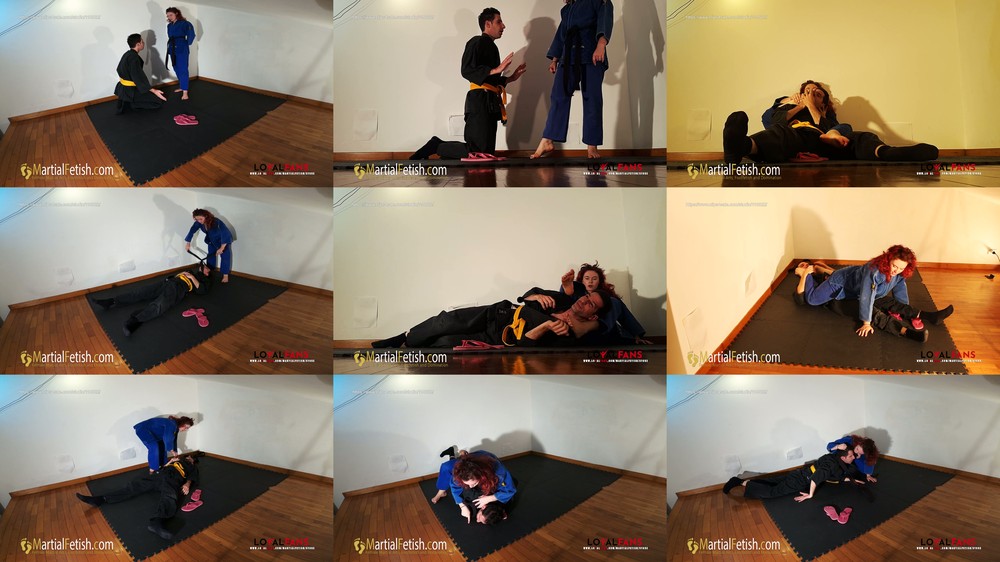 Martial Fetish - Alexis Luna Blue Gi Master Foot Domination