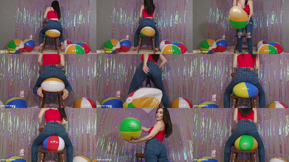 Jasmin Jai Studios - Bouncing and Popping on Beach Balls