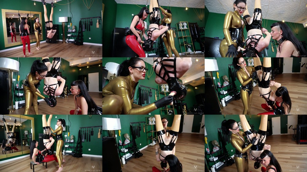 MissyVanLicks - Upside down double penetration