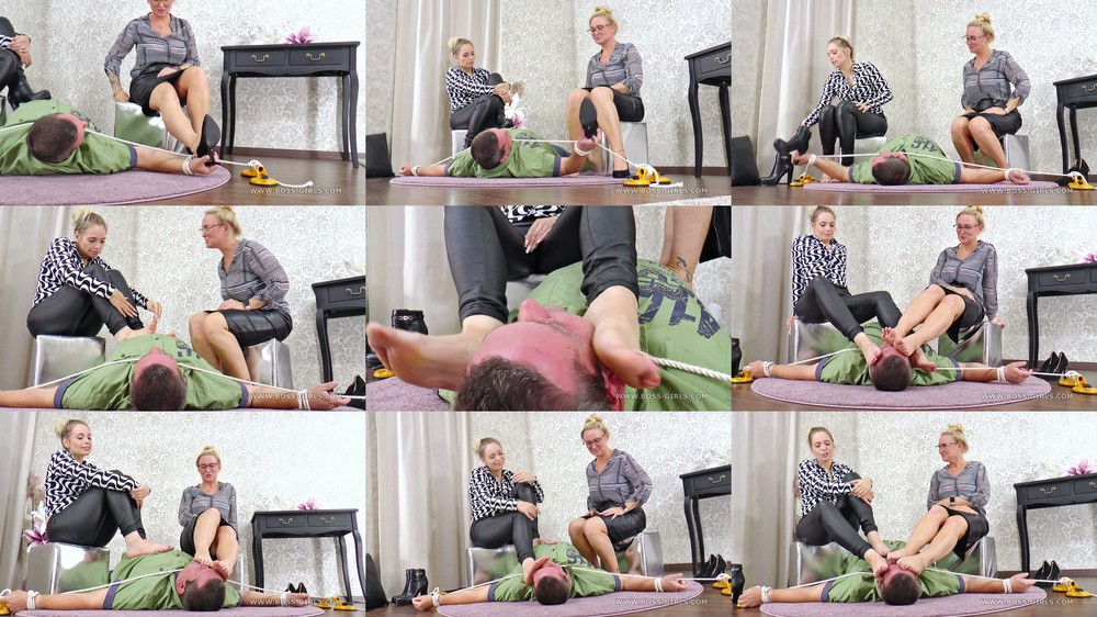 Boss Girls - Four sweaty feet tease him