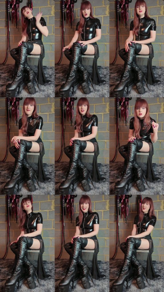 Princess Diss Blackmails You Into Being A Sissy Boot Cleaner