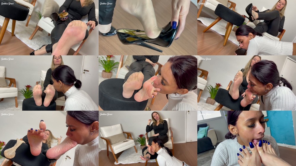 Goddess Grazi - Swallowing My Sweaty Feet