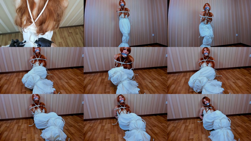 JuliaCrown - Hand gagged Bride in trouble