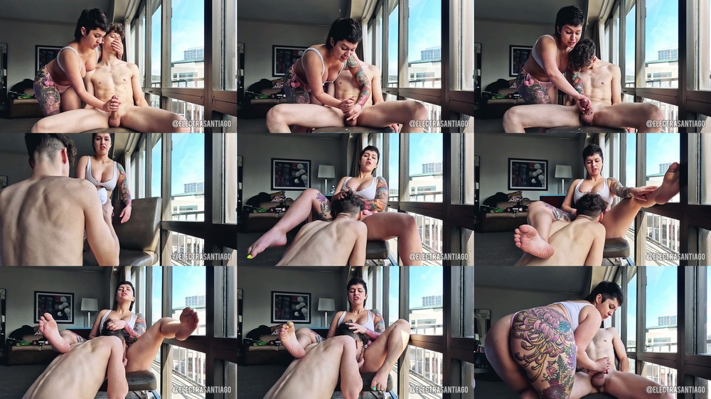 Electra Santiago - Mercilessly Milking And Edging My Cock Slave