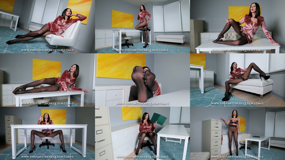 The Pantyhose Queen - Lady Angelika - Modeling Hudson Glamour 20 Anthrazit Pantyhose Tights