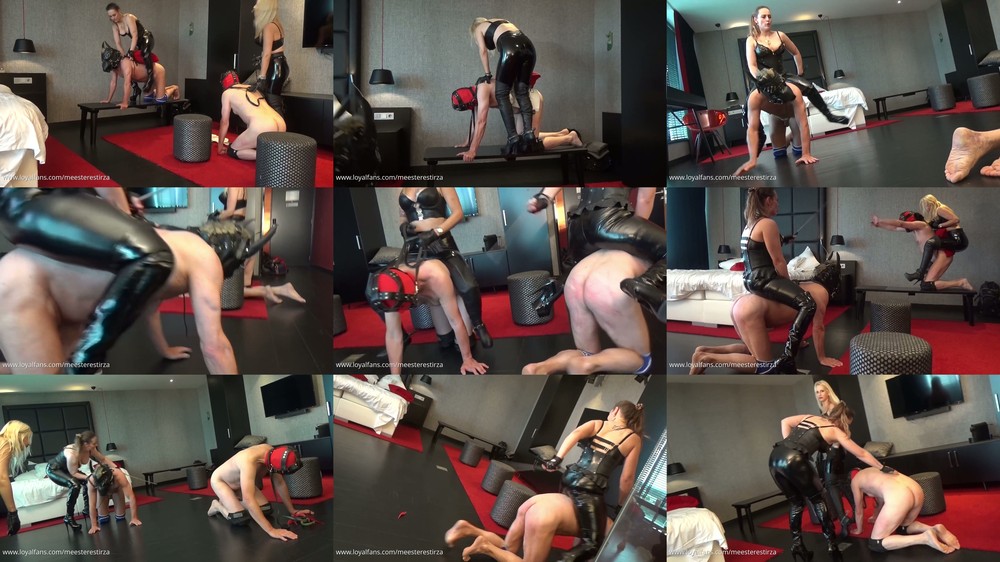 MISTRESS TIRZA NL - Pony play with 2 ponyboys