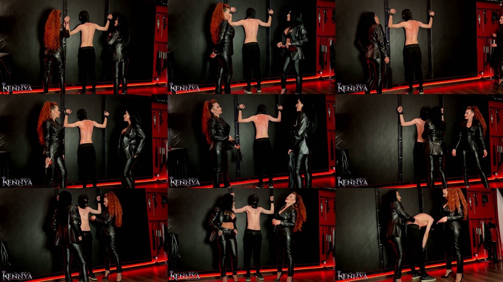 Mistress Kennya - A first whipping by Mistress Amanda and me