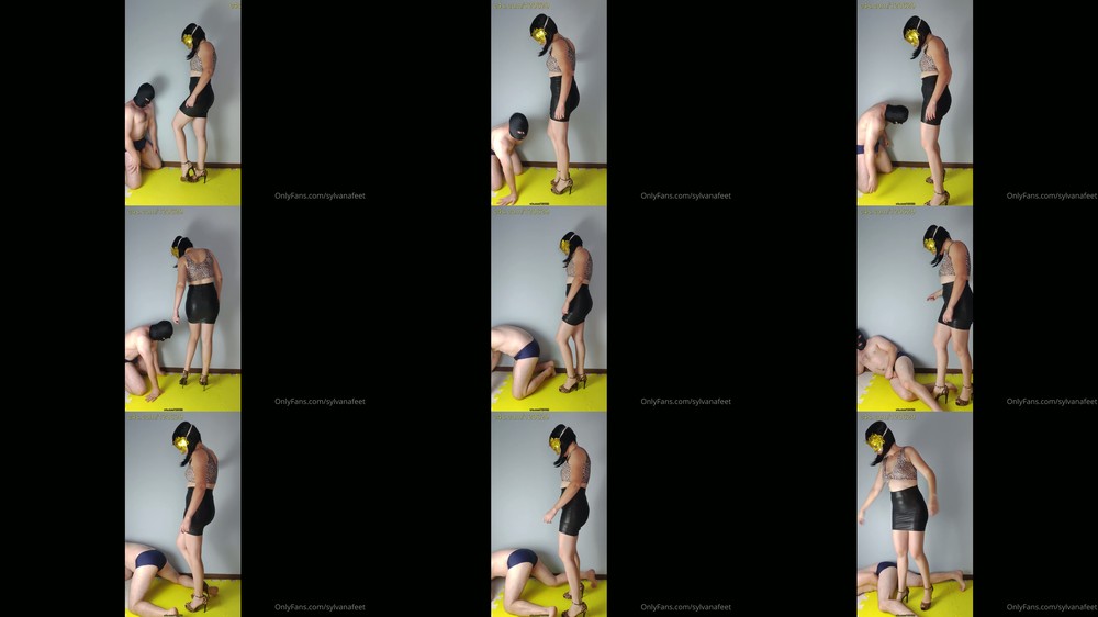 Ballbustingparana - 479 leopard high heels x two patetic balls