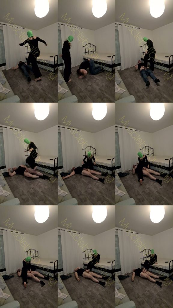 Muscle Ballbusting - Miss Xoeani Kicks My Balls Clip 1