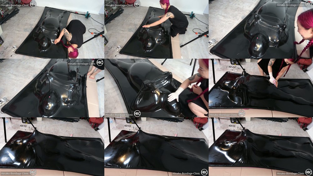 Hinako House of Bondage - Nipple Play in the Latex Vacuum Bed
