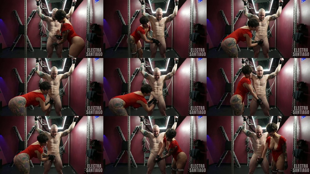 Electra Santiago - Three Ruined Orgasms and Pushed to Swallow His Own Failure
