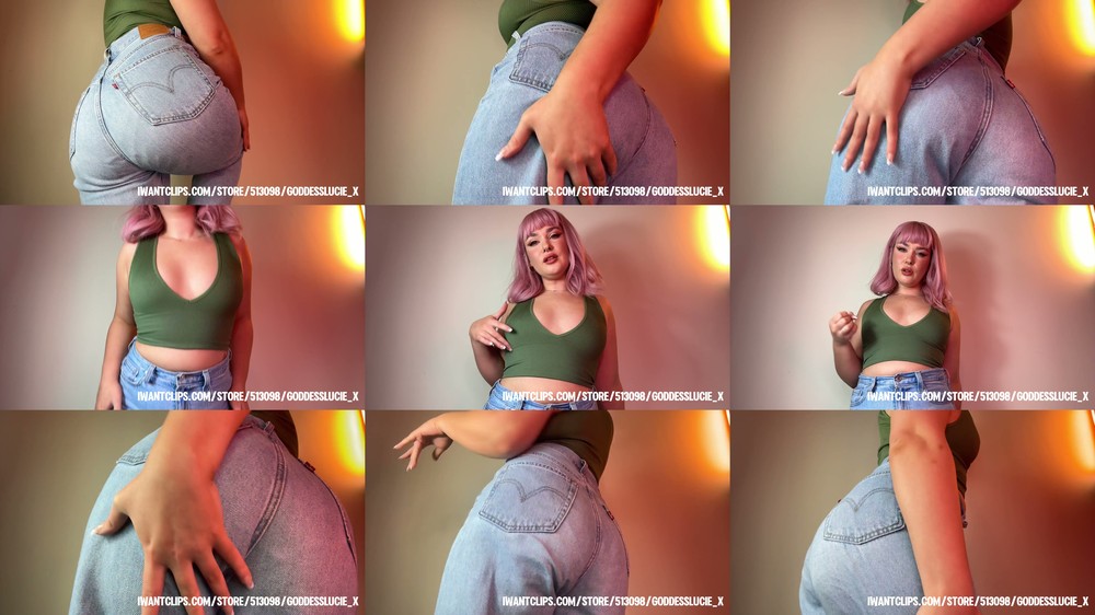 Goddess Lucie - Denim Fetish Levi's Jeans Ass Worship Cum Countdown JOI