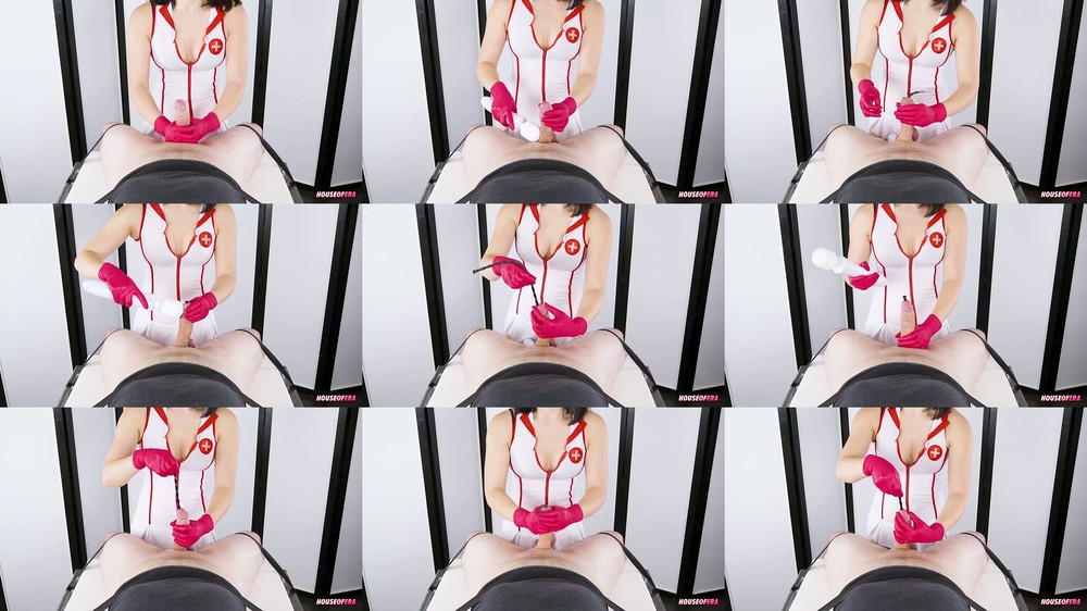 House of Era - Nurse Cock Sounding and Gloves Handjob to Cum