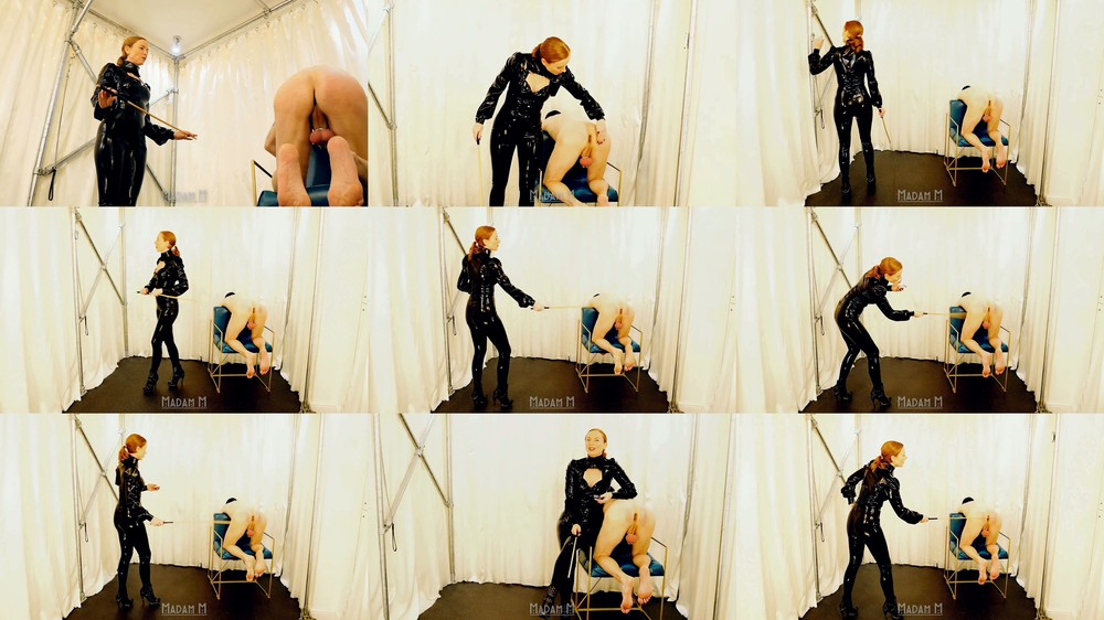 Madam M - Cane Count Control - challenged with extreme high count hard and fast caning