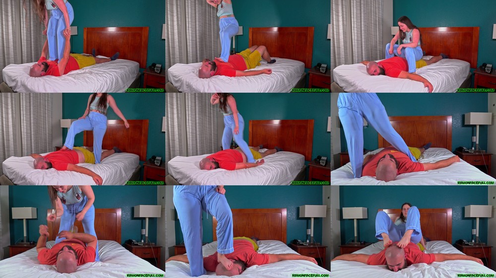 Ramons Facefull Of Feet - Bell and Ramon - Karas Ramon Massage Smother
