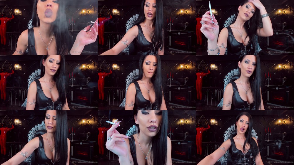 Mistress Lexa - Leather Smoking Goddess Control