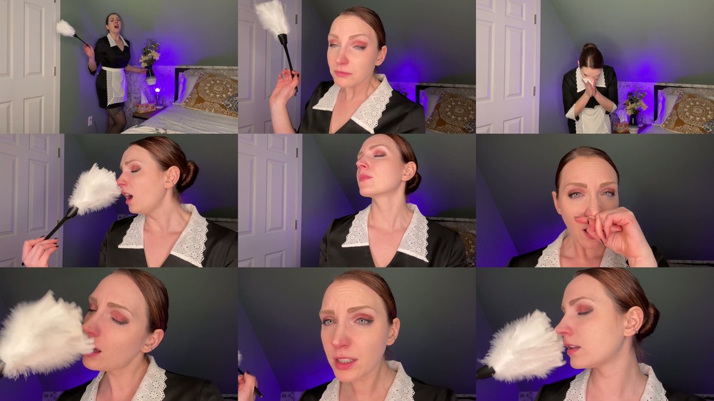 Sneeze Goddess - Maid Sneezes From Feather Duster