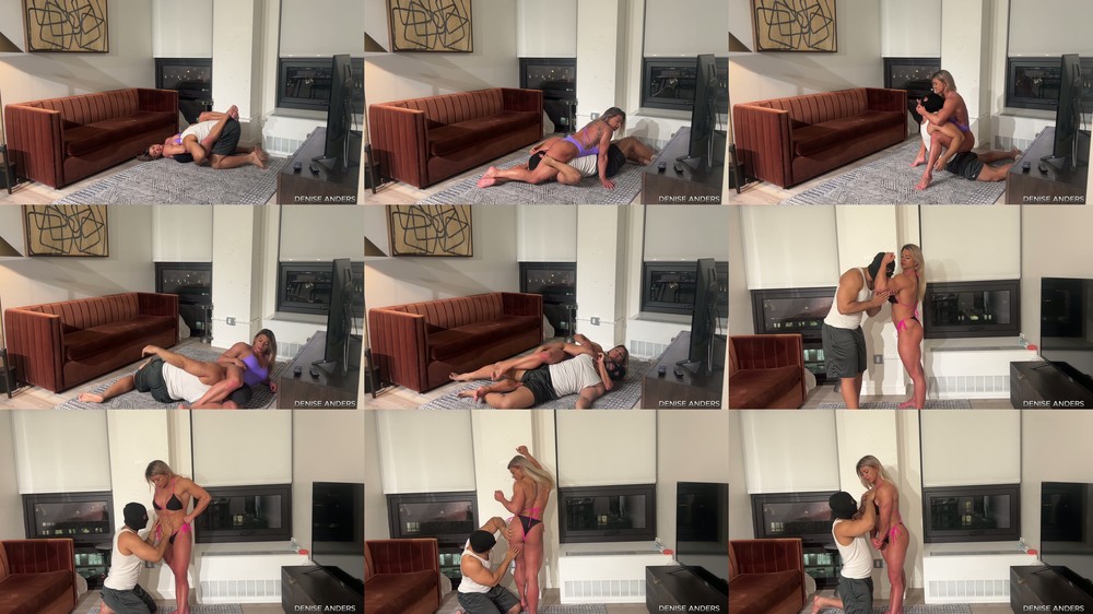 Denise Anders Femdom Fantasy - Best Wrestling Muscle Worship Session With Muscle Goddess Denise Anders