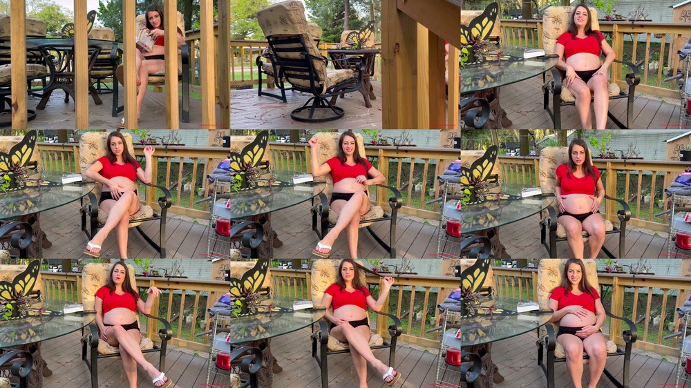 Femdom Puppy Play - Pregnant Indica's Yard Doggy