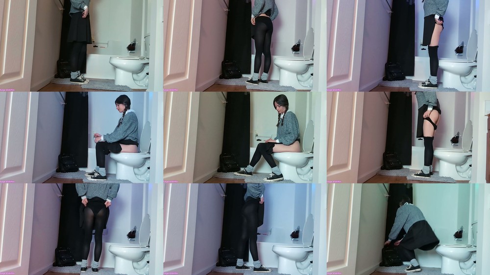 Sage Eldritch - College Girl Wednesday Addams Peeing [Voyeur