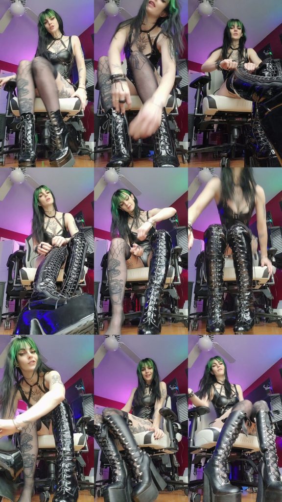 Prettyinpunk92 - Stroke while I show off my boots