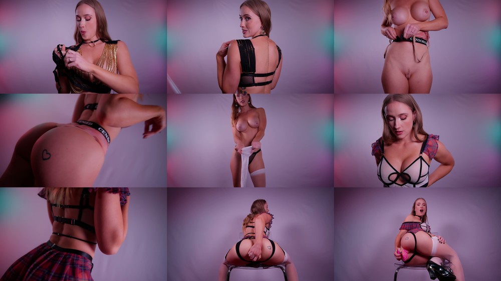 Scarlet Chase - RolePlay Lingerie TryOn BTS Dildo Squirt