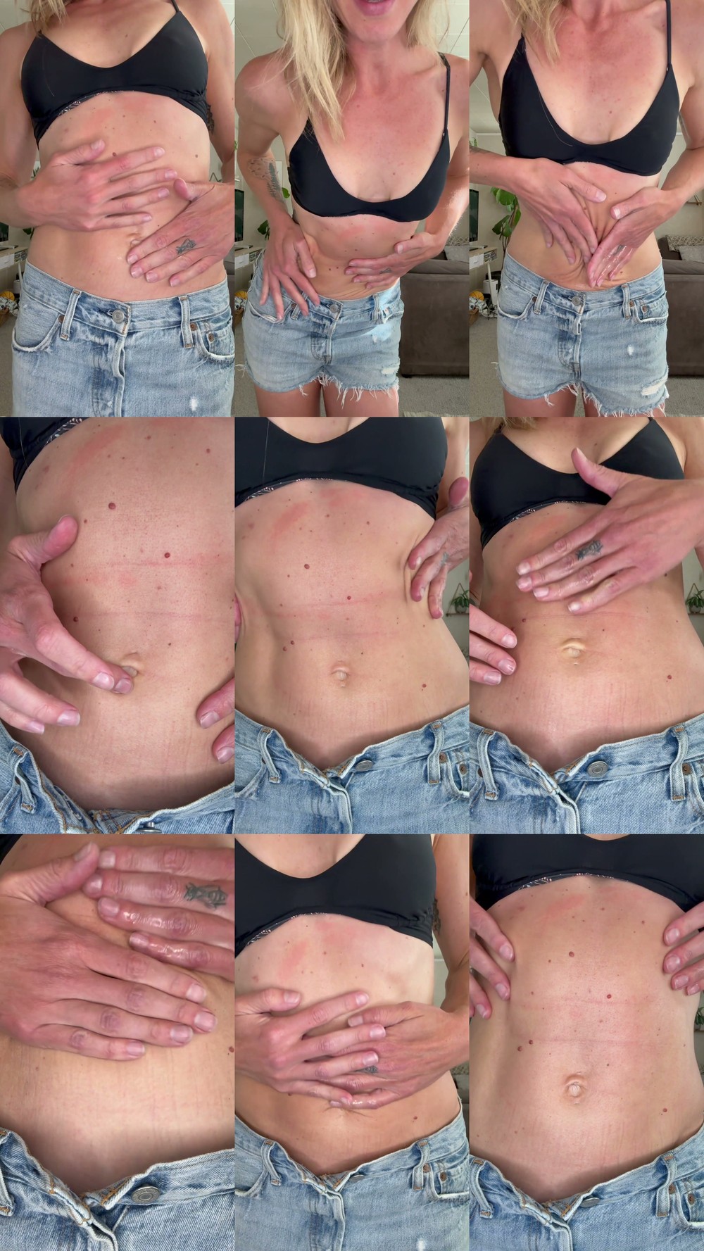 JodisLips - Bellybutton fingering and play