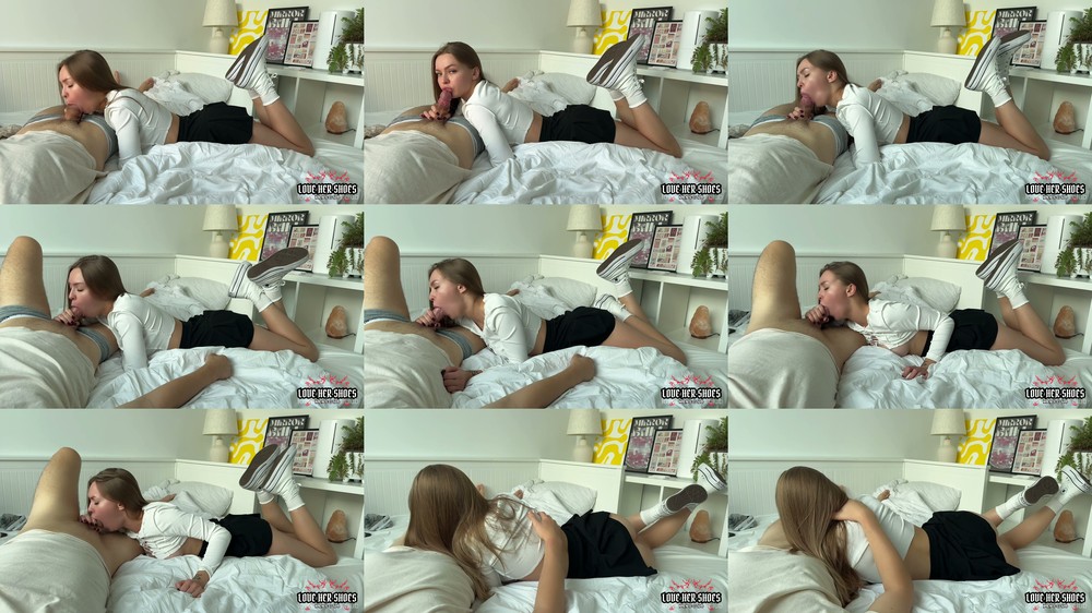 LoveHerShoes - Student In White Converse Sucks Cock