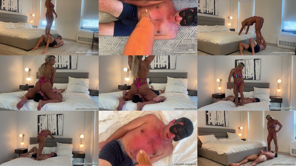 Denise Anders Femdom Fantasy - Trampling Strong Denise Anders Totally Dominates Him
