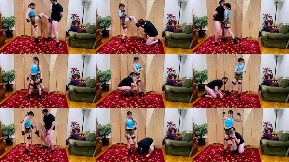 ONLYBALLKICKING - Lara Croft Ballbusting - Ziva Fey