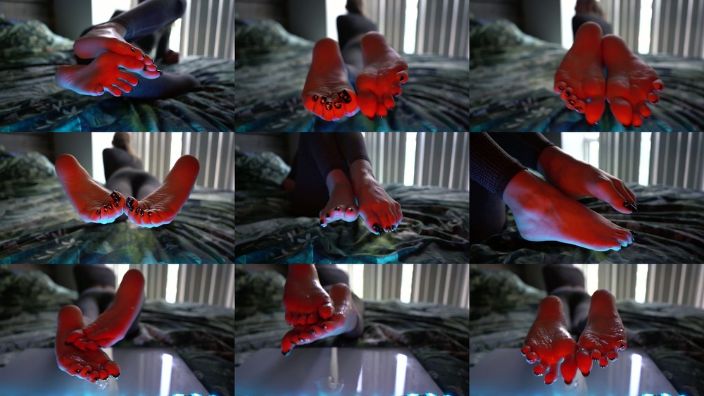 Imilia Audley - Sole Tease In Black Pedi