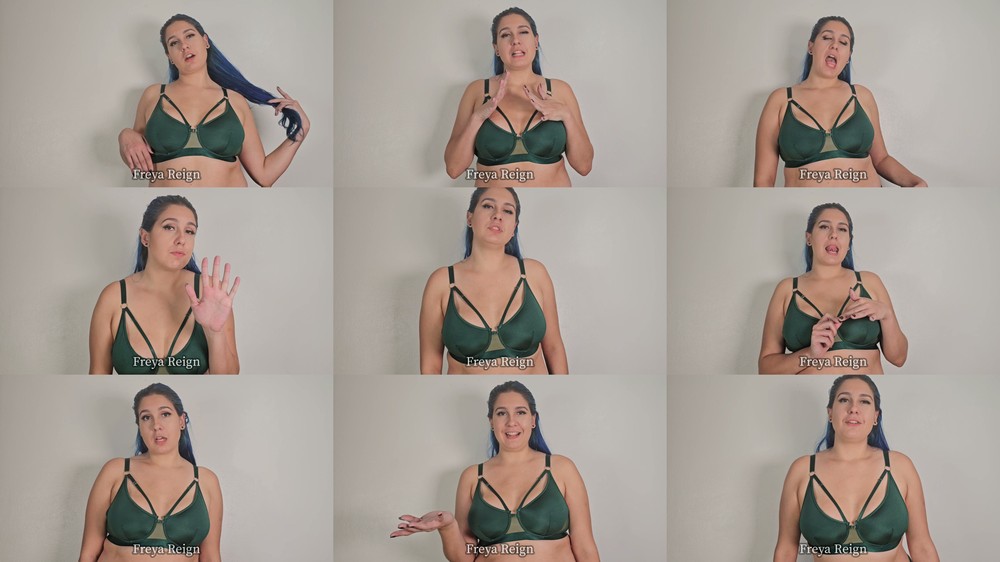 Freya Reign - Teasing Edging Cum Eating Jerk Off Instructions