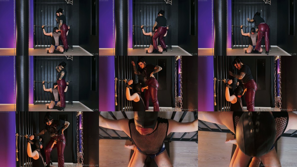 Thatluckysubguy vip - Miss Evilia - Strap-on Mouth Filling From Multiple Angles